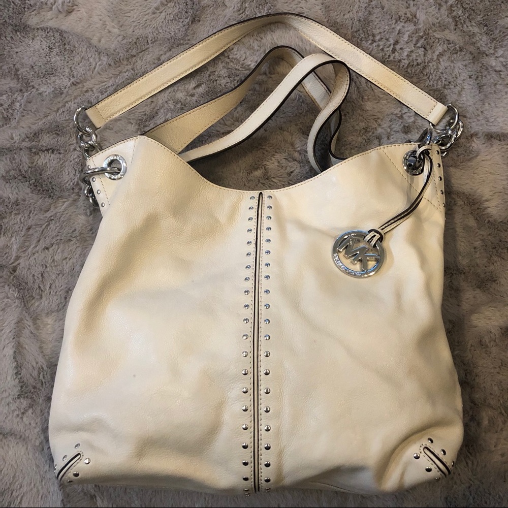 Light gray Michael Kors shoulder bag
